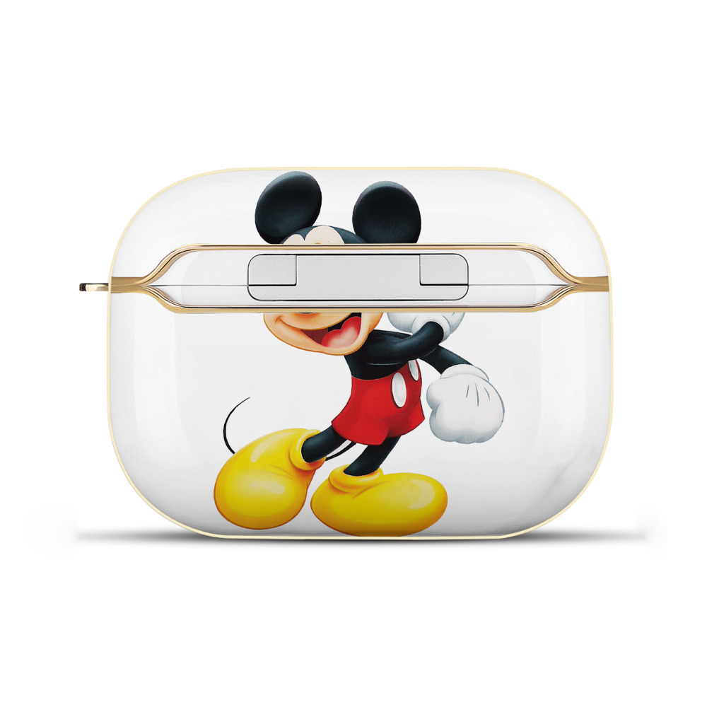 （画像用） ミッキーマウス Mickey Mouse 【AirPods Pro用】ハードシェル保護ケース｜耐衝撃・防指紋・カラビナ付き商品仕様