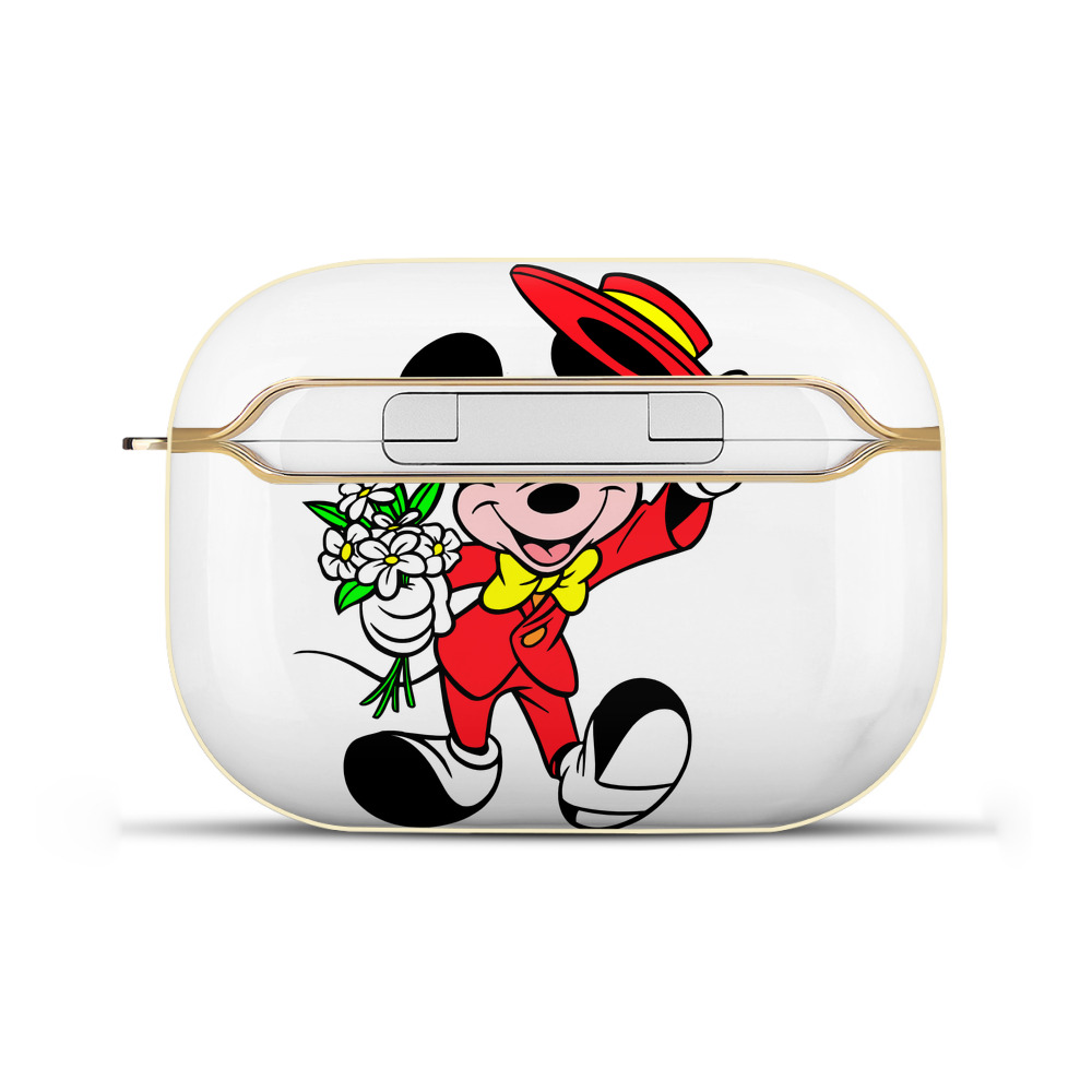 （画像用） ミッキーマウス Mickey Mouse 【AirPods Pro用】ハードシェル保護ケース｜耐衝撃・防指紋・カラビナ付き商品仕様