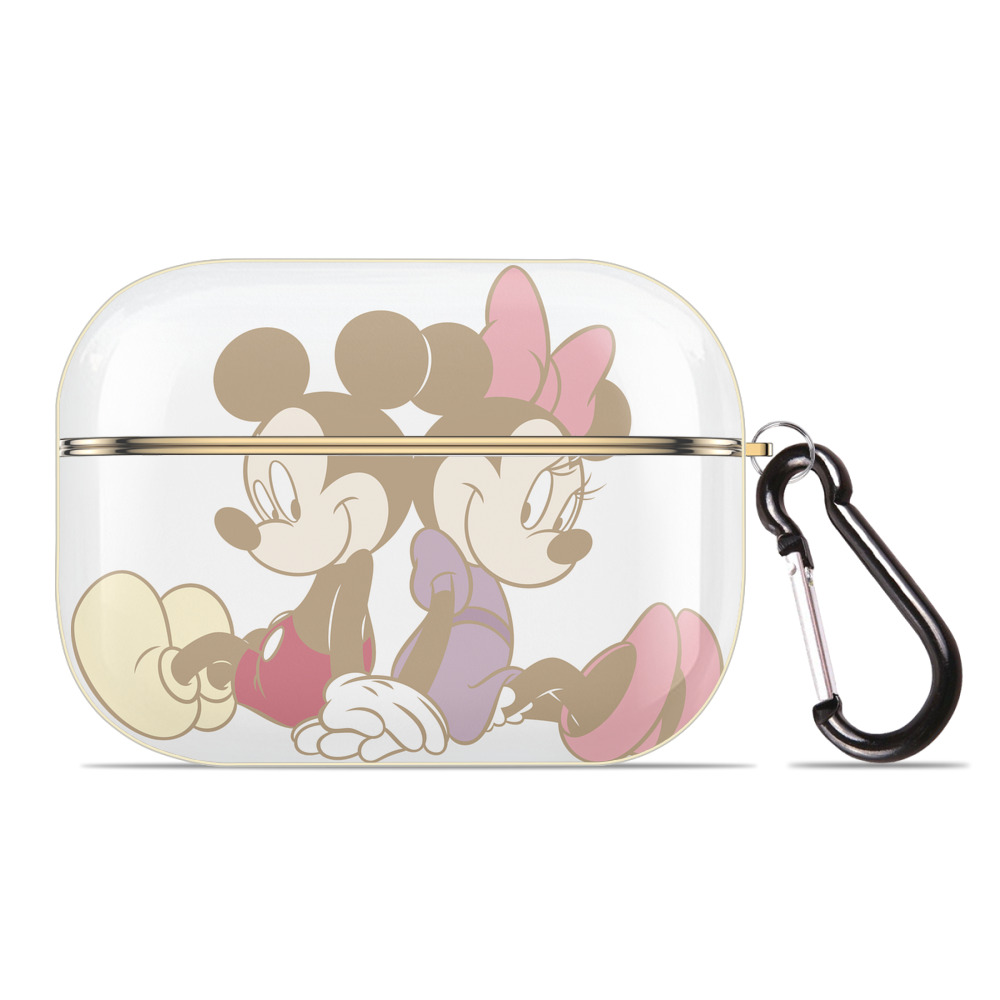 （画像用） ミッキーマウス Mickey Mouse 【AirPods Pro用】ハードシェル保護ケース｜耐衝撃・防指紋・カラビナ付き商品仕様