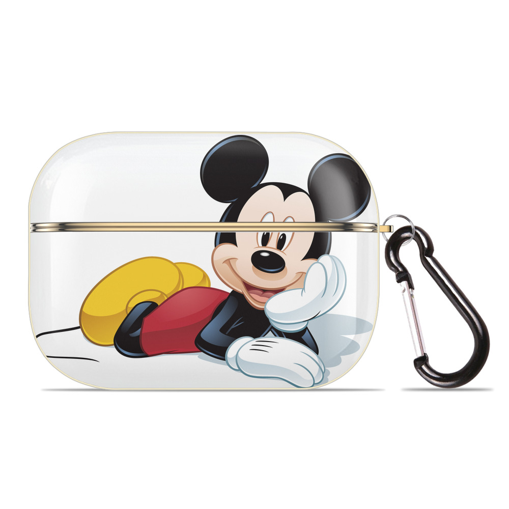 （画像用） ミッキーマウス Mickey Mouse 【AirPods Pro用】ハードシェル保護ケース｜耐衝撃・防指紋・カラビナ付き商品仕様
