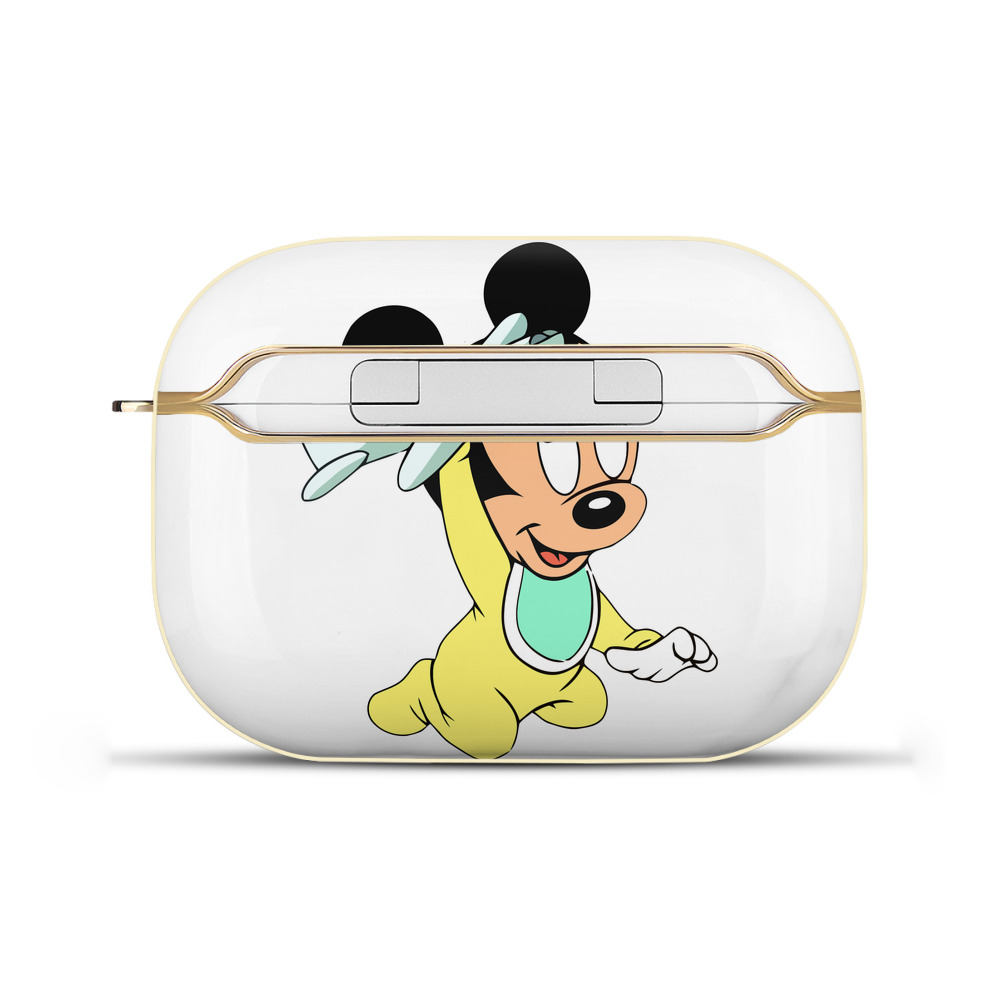 （画像用） ミッキーマウス Mickey Mouse 【AirPods Pro用】ハードシェル保護ケース｜耐衝撃・防指紋・カラビナ付き商品仕様