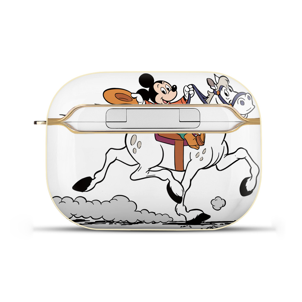 （画像用） ミッキーマウス Mickey Mouse 【AirPods Pro用】ハードシェル保護ケース｜耐衝撃・防指紋・カラビナ付き商品仕様
