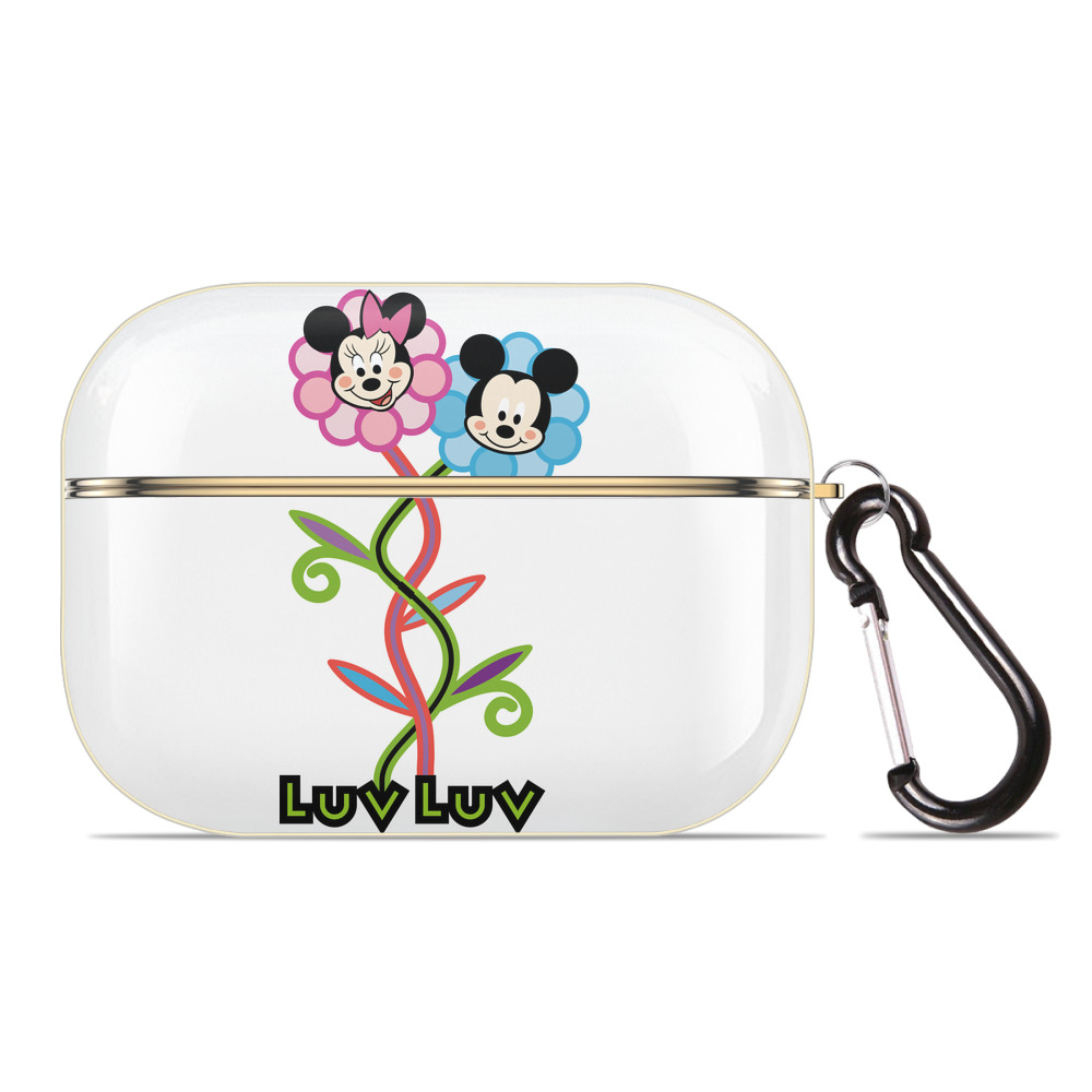 （画像用） ミッキーマウス Mickey Mouse 【AirPods Pro用】ハードシェル保護ケース｜耐衝撃・防指紋・カラビナ付き商品仕様