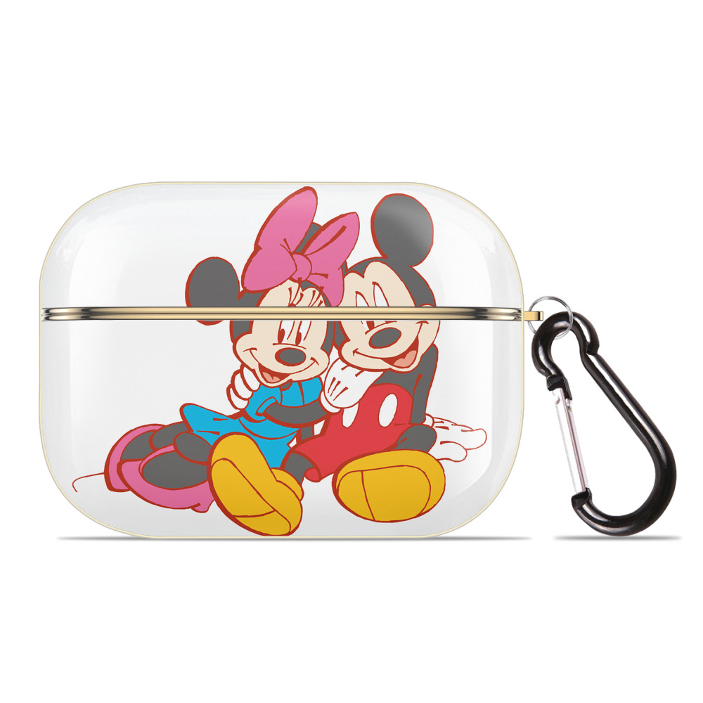 （画像用） ミッキーマウス Mickey Mouse 【AirPods Pro用】ハードシェル保護ケース｜耐衝撃・防指紋・カラビナ付き商品仕様
