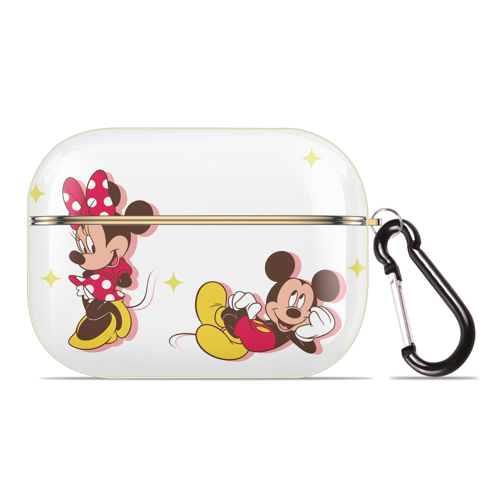 （画像用） ミッキーマウス Mickey Mouse 【AirPods Pro用】ハードシェル保護ケース｜耐衝撃・防指紋・カラビナ付き商品仕様