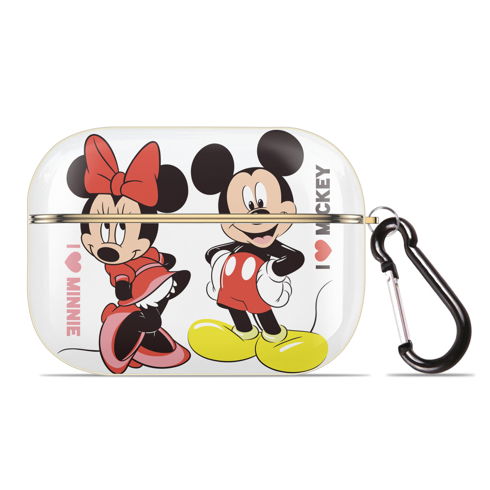 （画像用） ミッキーマウス Mickey Mouse 【AirPods Pro用】ハードシェル保護ケース｜耐衝撃・防指紋・カラビナ付き商品仕様