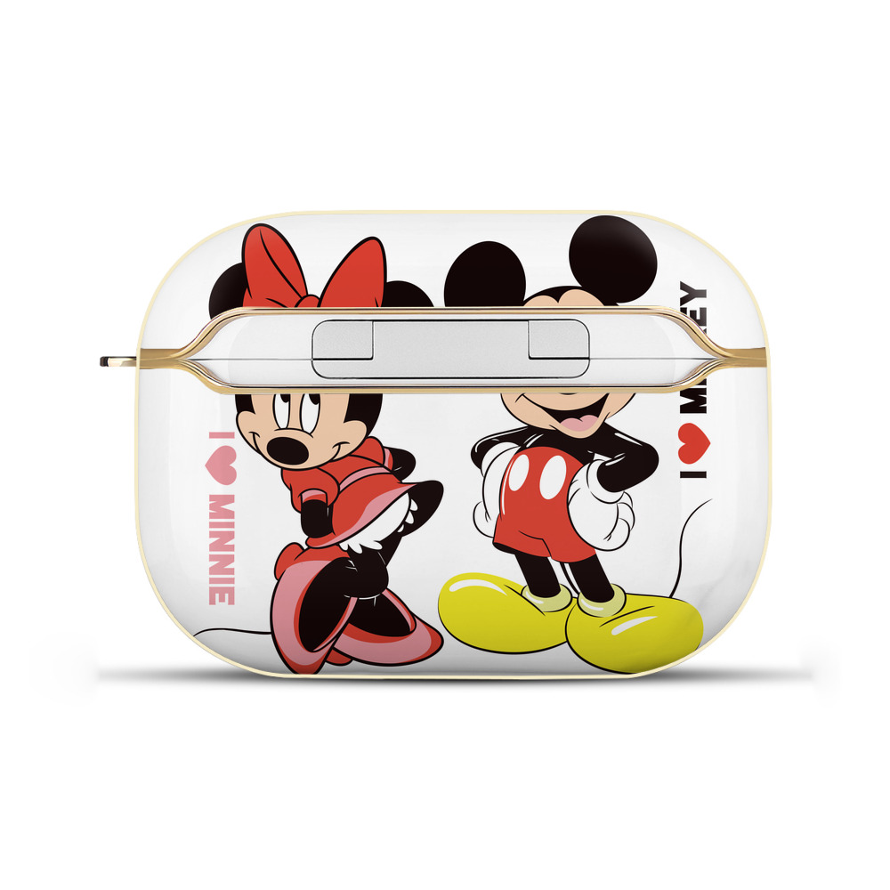 （画像用） ミッキーマウス Mickey Mouse 【AirPods Pro用】ハードシェル保護ケース｜耐衝撃・防指紋・カラビナ付き商品仕様