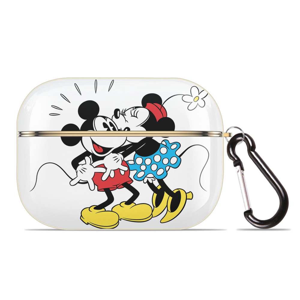 （画像用） ミッキーマウス Mickey Mouse 【AirPods Pro用】ハードシェル保護ケース｜耐衝撃・防指紋・カラビナ付き商品仕様