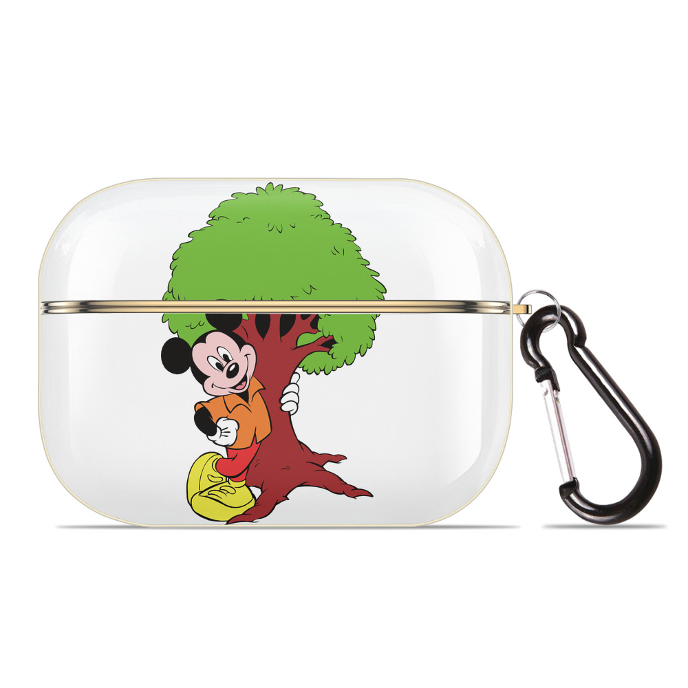 （画像用） ミッキーマウス Mickey Mouse 【AirPods Pro用】ハードシェル保護ケース｜耐衝撃・防指紋・カラビナ付き商品仕様