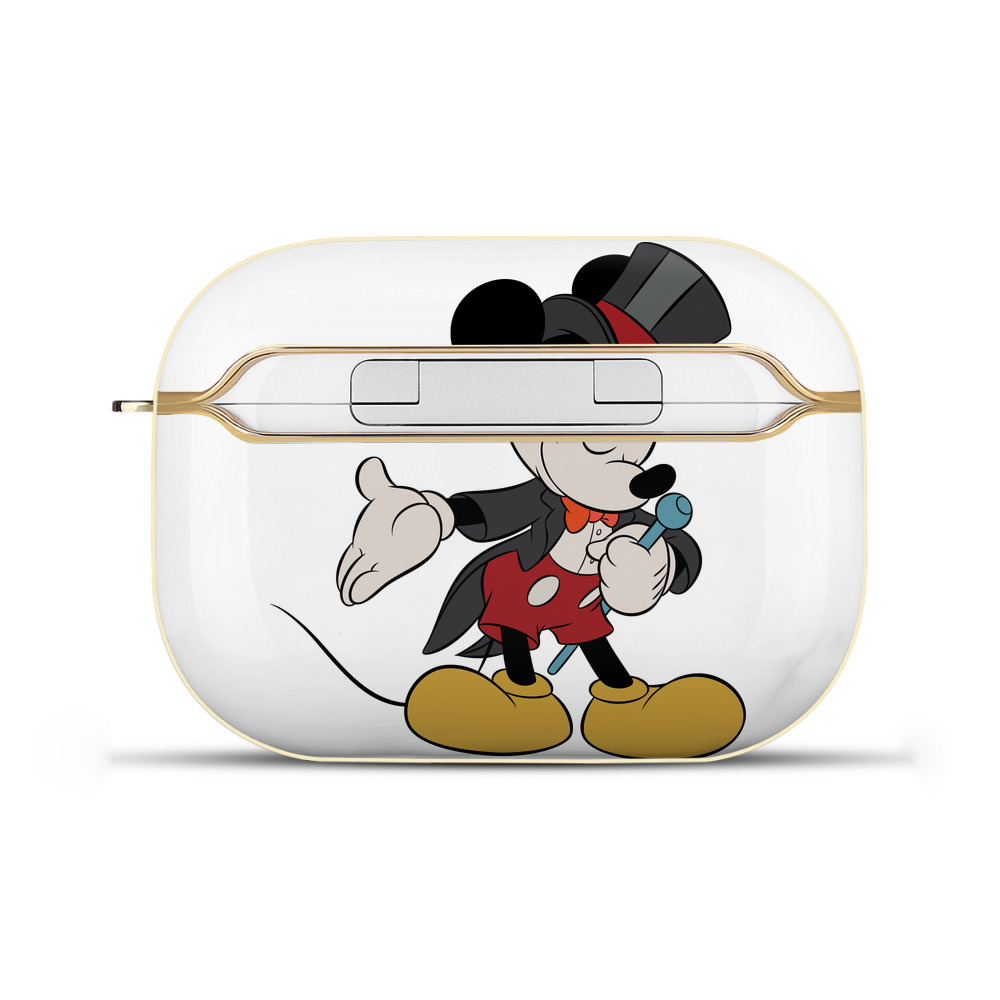 （画像用） ミッキーマウス Mickey Mouse 【AirPods Pro用】ハードシェル保護ケース｜耐衝撃・防指紋・カラビナ付き商品仕様