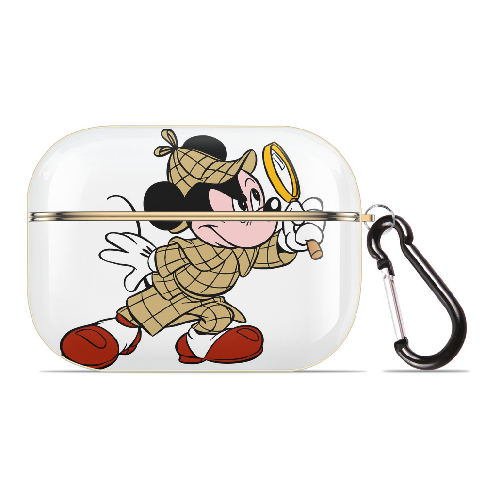 （画像用） ミッキーマウス Mickey Mouse 【AirPods Pro用】ハードシェル保護ケース｜耐衝撃・防指紋・カラビナ付き商品仕様