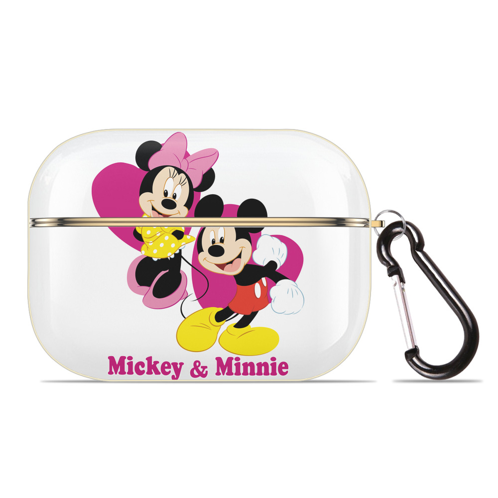 （画像用） ミッキーマウス Mickey Mouse 【AirPods Pro用】ハードシェル保護ケース｜耐衝撃・防指紋・カラビナ付き商品仕様