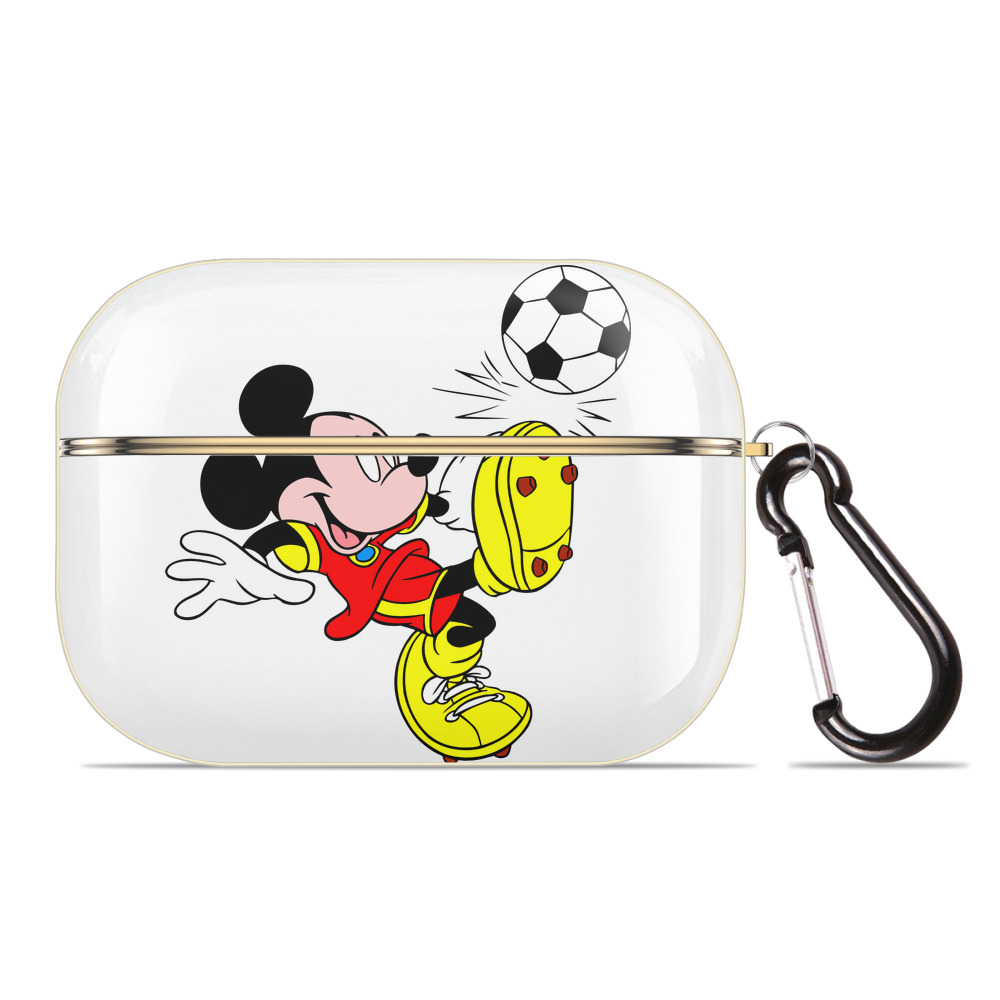 （画像用） ミッキーマウス Mickey Mouse 【AirPods Pro用】ハードシェル保護ケース｜耐衝撃・防指紋・カラビナ付き商品仕様