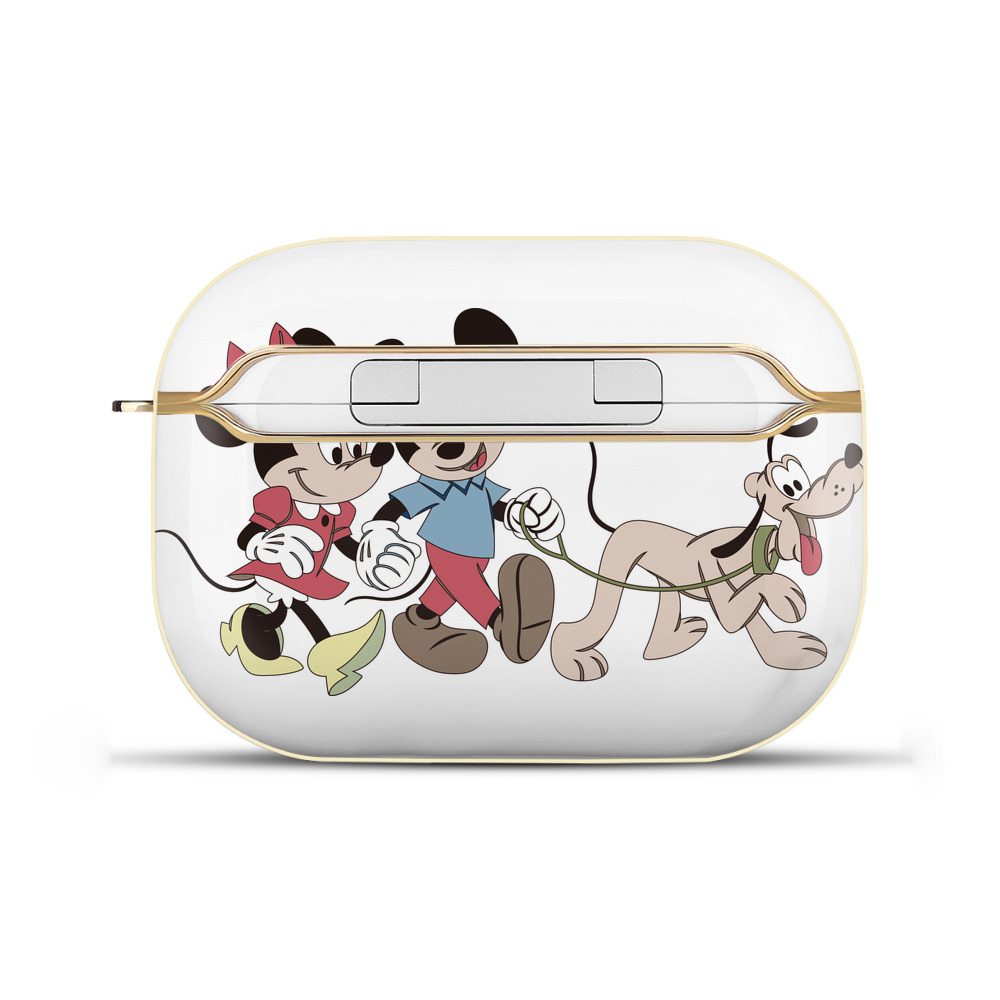 （画像用） ミッキーマウス Mickey Mouse 【AirPods Pro用】ハードシェル保護ケース｜耐衝撃・防指紋・カラビナ付き商品仕様