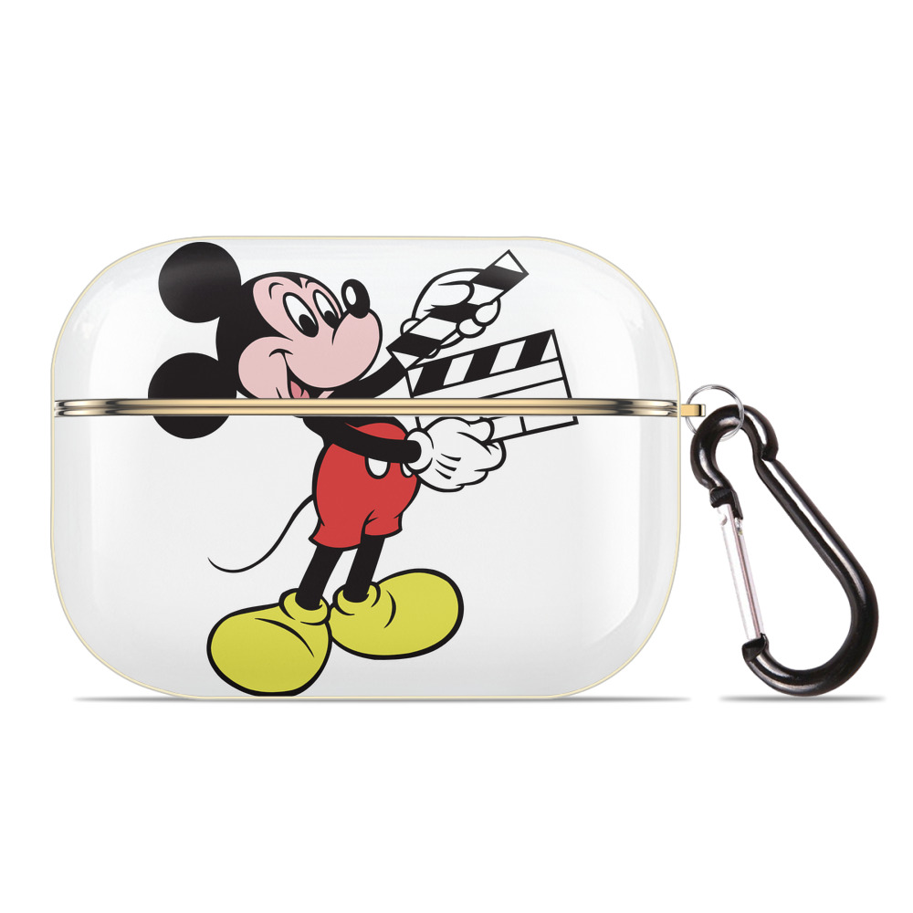 （画像用） ミッキーマウス Mickey Mouse 【AirPods Pro用】ハードシェル保護ケース｜耐衝撃・防指紋・カラビナ付き商品仕様