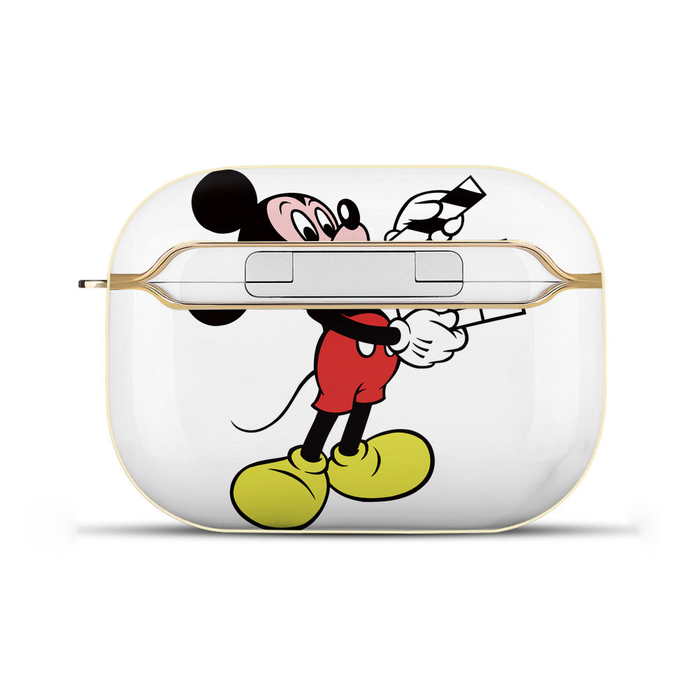 （画像用） ミッキーマウス Mickey Mouse 【AirPods Pro用】ハードシェル保護ケース｜耐衝撃・防指紋・カラビナ付き商品仕様