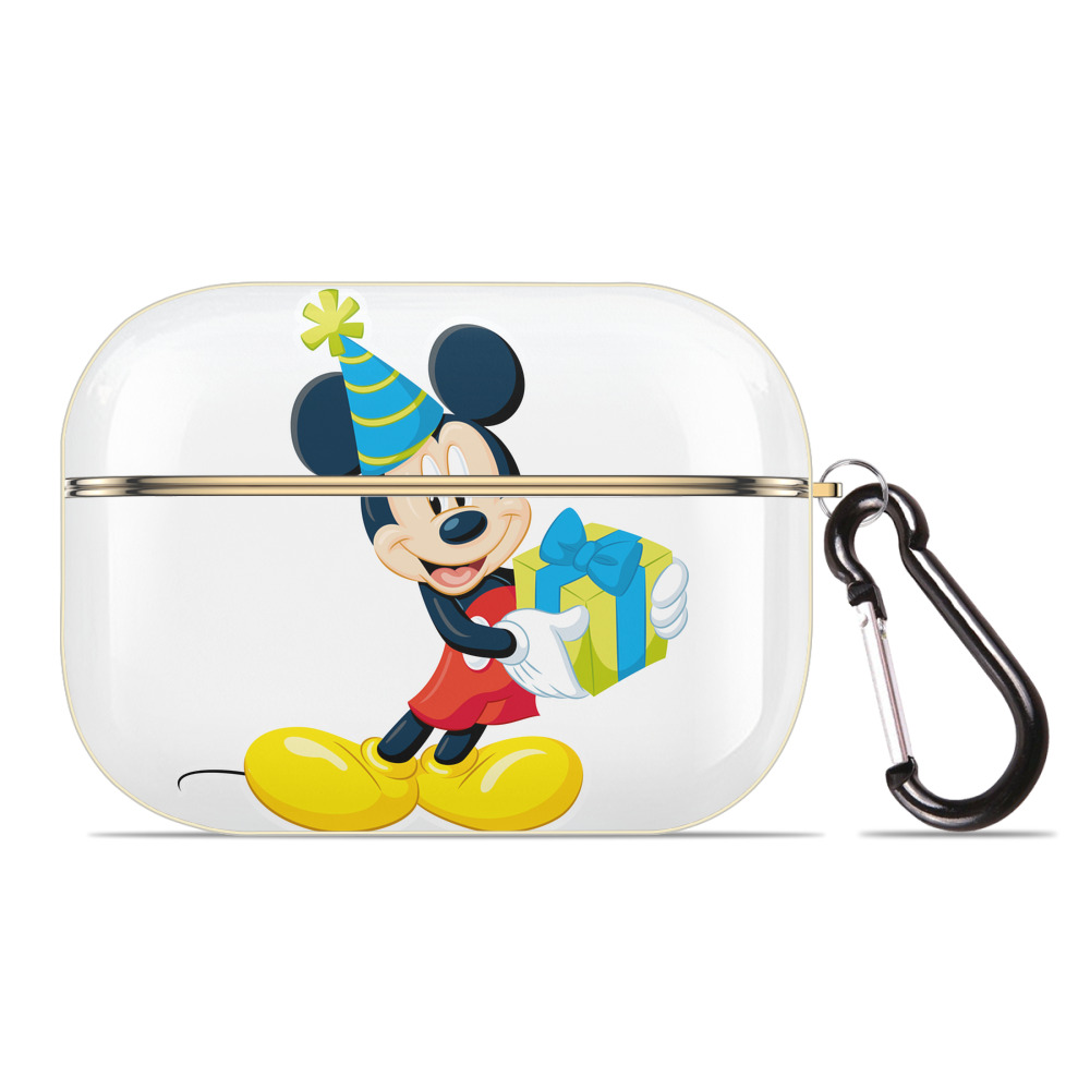 （画像用） ミッキーマウス Mickey Mouse 【AirPods Pro用】ハードシェル保護ケース｜耐衝撃・防指紋・カラビナ付き商品仕様