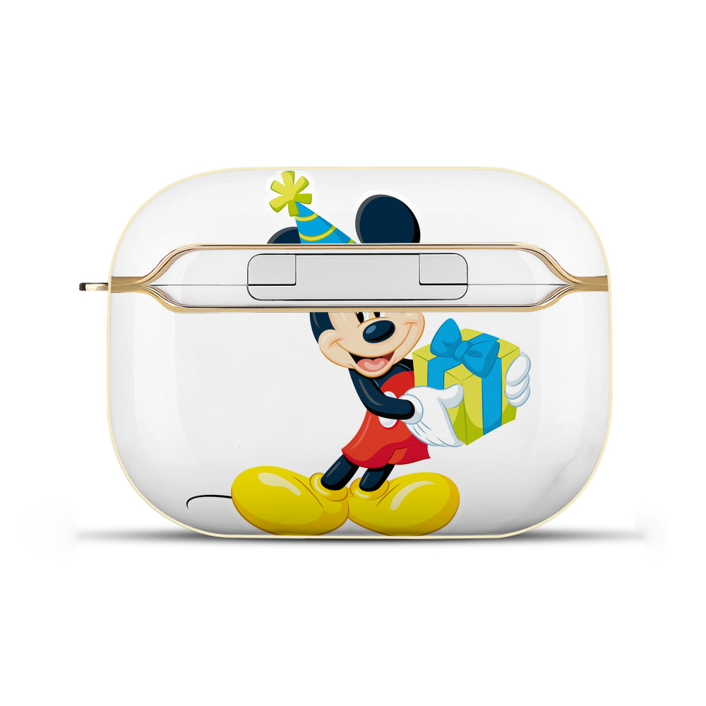 （画像用） ミッキーマウス Mickey Mouse 【AirPods Pro用】ハードシェル保護ケース｜耐衝撃・防指紋・カラビナ付き商品仕様