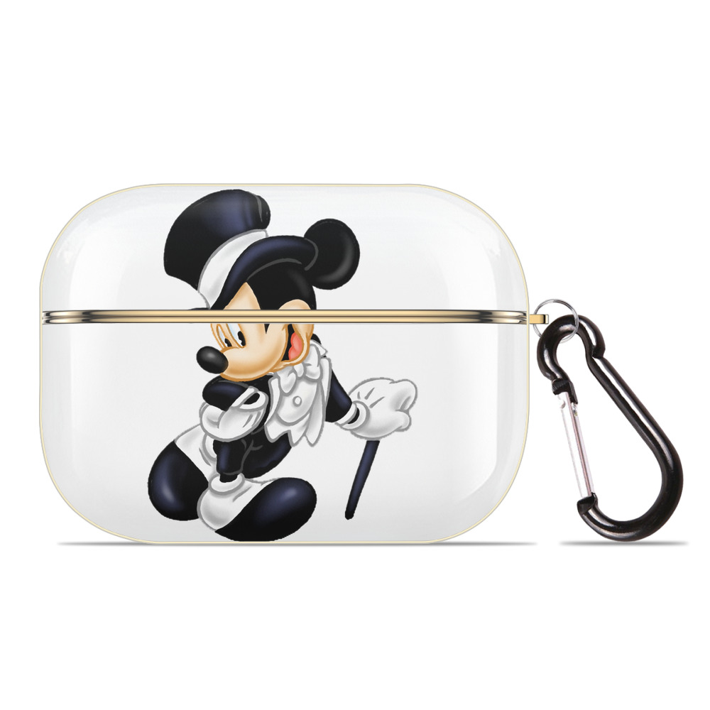 （画像用） ミッキーマウス Mickey Mouse 【AirPods Pro用】ハードシェル保護ケース｜耐衝撃・防指紋・カラビナ付き商品仕様