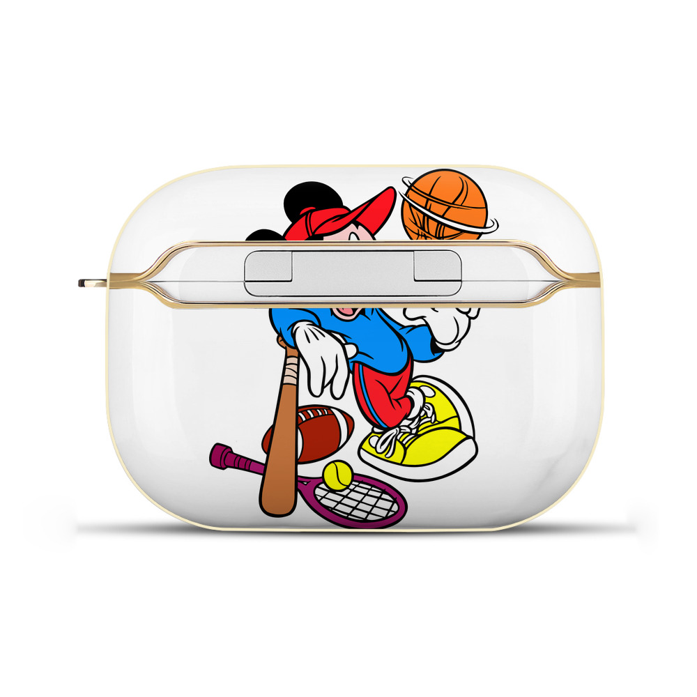 （画像用） ミッキーマウス Mickey Mouse 【AirPods Pro用】ハードシェル保護ケース｜耐衝撃・防指紋・カラビナ付き商品仕様