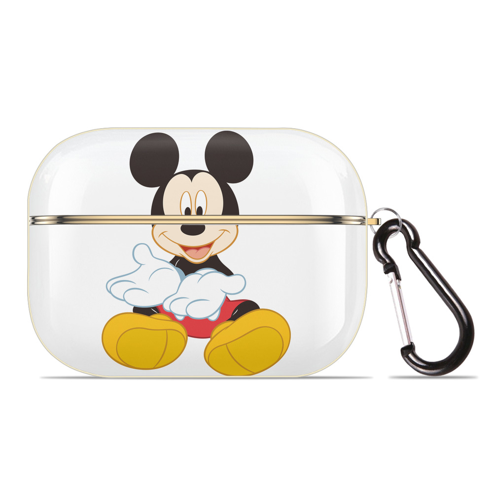 （画像用） ミッキーマウス Mickey Mouse 【AirPods Pro用】ハードシェル保護ケース｜耐衝撃・防指紋・カラビナ付き商品仕様
