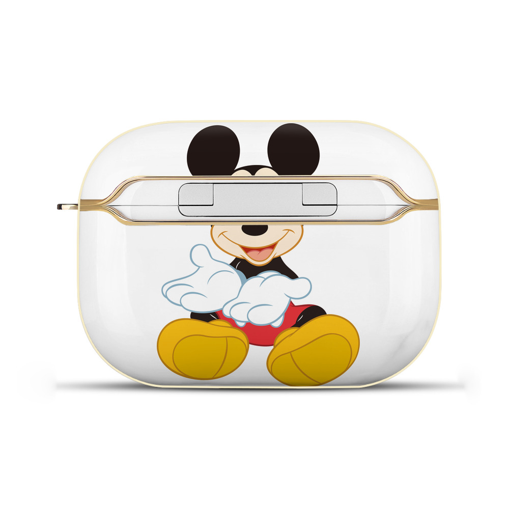 （画像用） ミッキーマウス Mickey Mouse 【AirPods Pro用】ハードシェル保護ケース｜耐衝撃・防指紋・カラビナ付き商品仕様