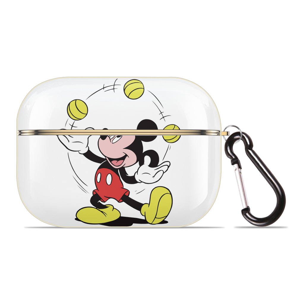 （画像用） ミッキーマウス Mickey Mouse 【AirPods Pro用】ハードシェル保護ケース｜耐衝撃・防指紋・カラビナ付き商品仕様
