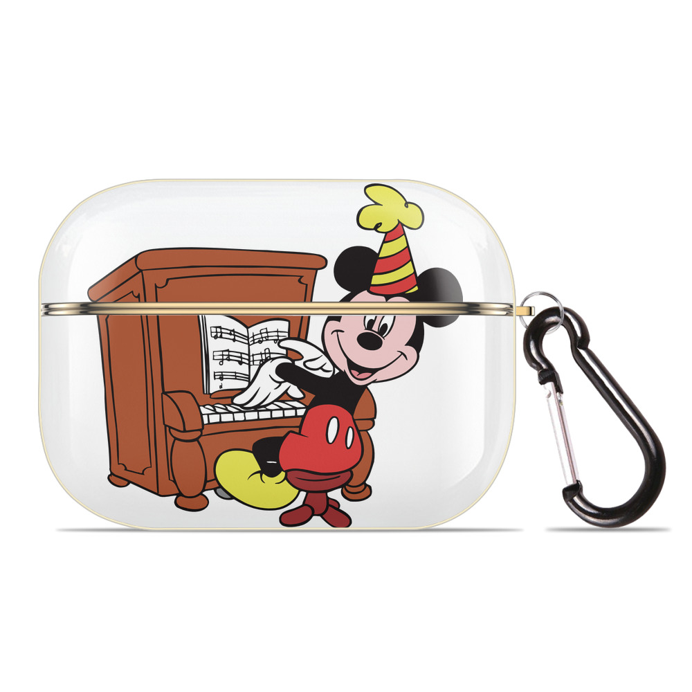 （画像用） ミッキーマウス Mickey Mouse 【AirPods Pro用】ハードシェル保護ケース｜耐衝撃・防指紋・カラビナ付き商品仕様
