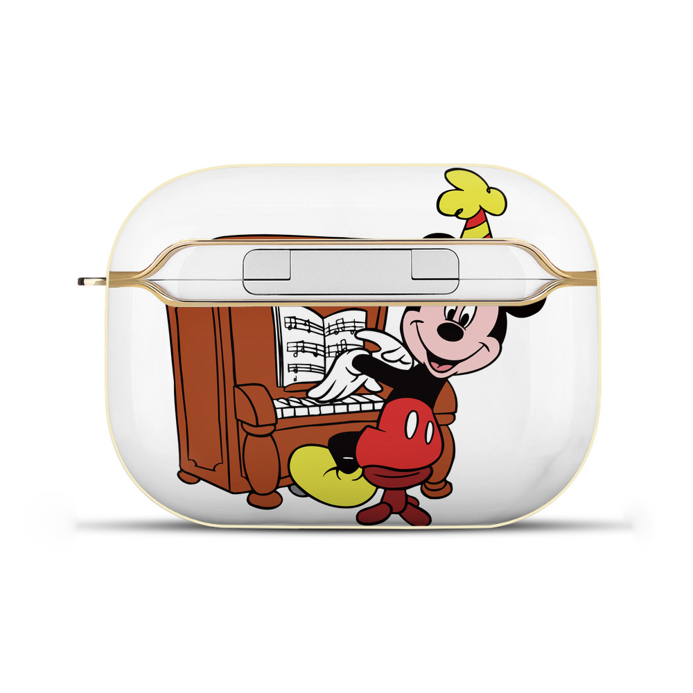 （画像用） ミッキーマウス Mickey Mouse 【AirPods Pro用】ハードシェル保護ケース｜耐衝撃・防指紋・カラビナ付き商品仕様