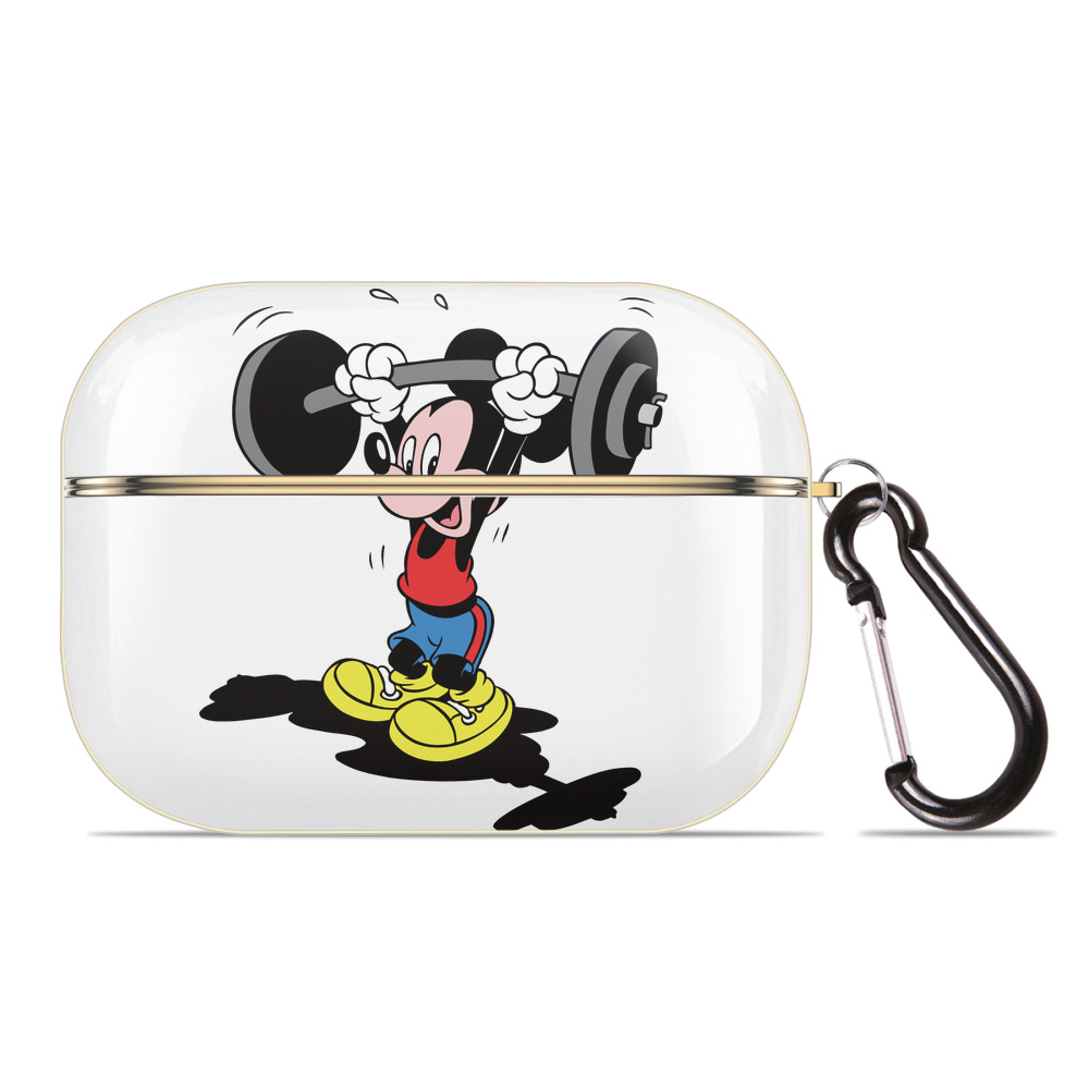 （画像用） ミッキーマウス Mickey Mouse 【AirPods Pro用】ハードシェル保護ケース｜耐衝撃・防指紋・カラビナ付き商品仕様