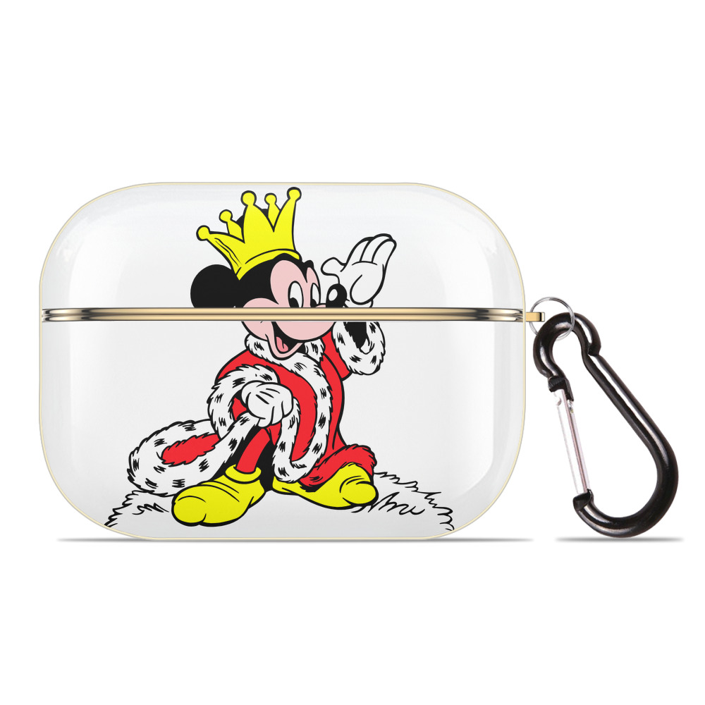 （画像用） ミッキーマウス Mickey Mouse 【AirPods Pro用】ハードシェル保護ケース｜耐衝撃・防指紋・カラビナ付き商品仕様