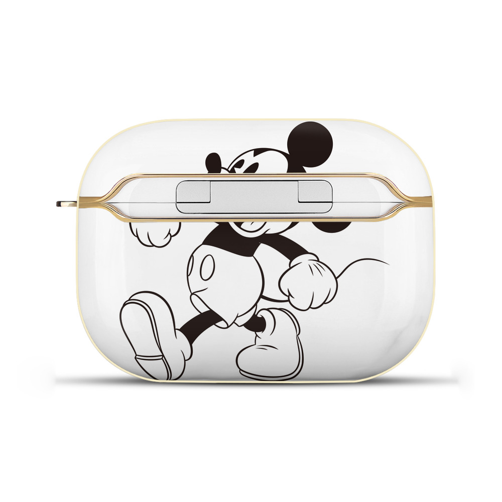 （画像用） ミッキーマウス Mickey Mouse 【AirPods Pro用】ハードシェル保護ケース｜耐衝撃・防指紋・カラビナ付き商品仕様