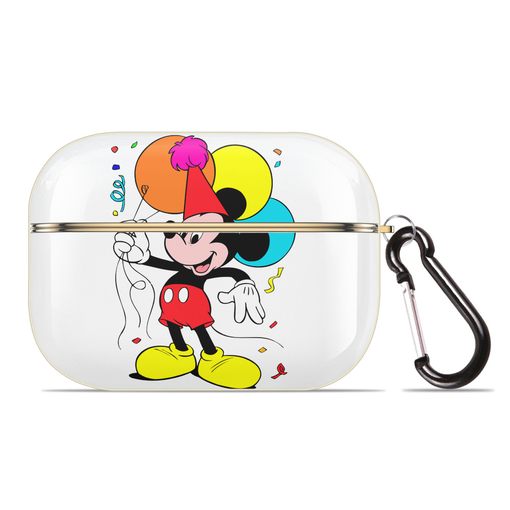 （画像用） ミッキーマウス Mickey Mouse 【AirPods Pro用】ハードシェル保護ケース｜耐衝撃・防指紋・カラビナ付き商品仕様