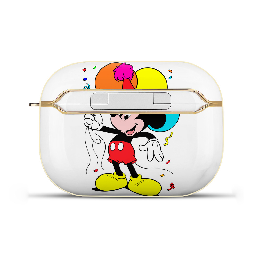 （画像用） ミッキーマウス Mickey Mouse 【AirPods Pro用】ハードシェル保護ケース｜耐衝撃・防指紋・カラビナ付き商品仕様