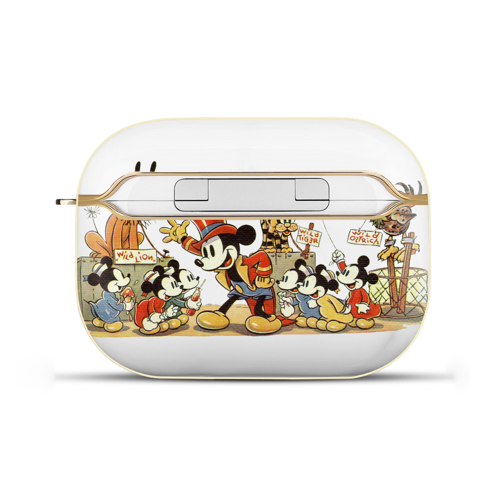 （画像用） ミッキーマウス Mickey Mouse 【AirPods Pro用】ハードシェル保護ケース｜耐衝撃・防指紋・カラビナ付き商品仕様