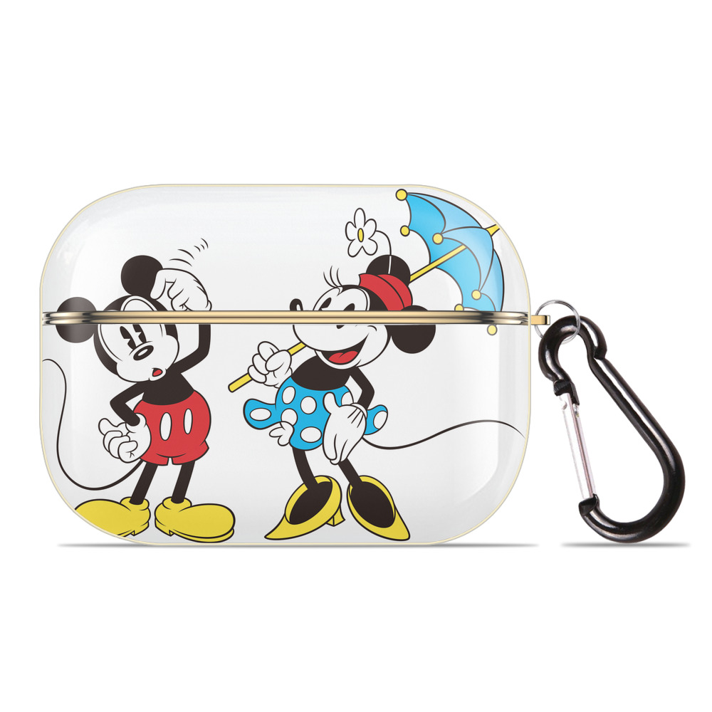 （画像用） ミッキーマウス Mickey Mouse 【AirPods Pro用】ハードシェル保護ケース｜耐衝撃・防指紋・カラビナ付き商品仕様