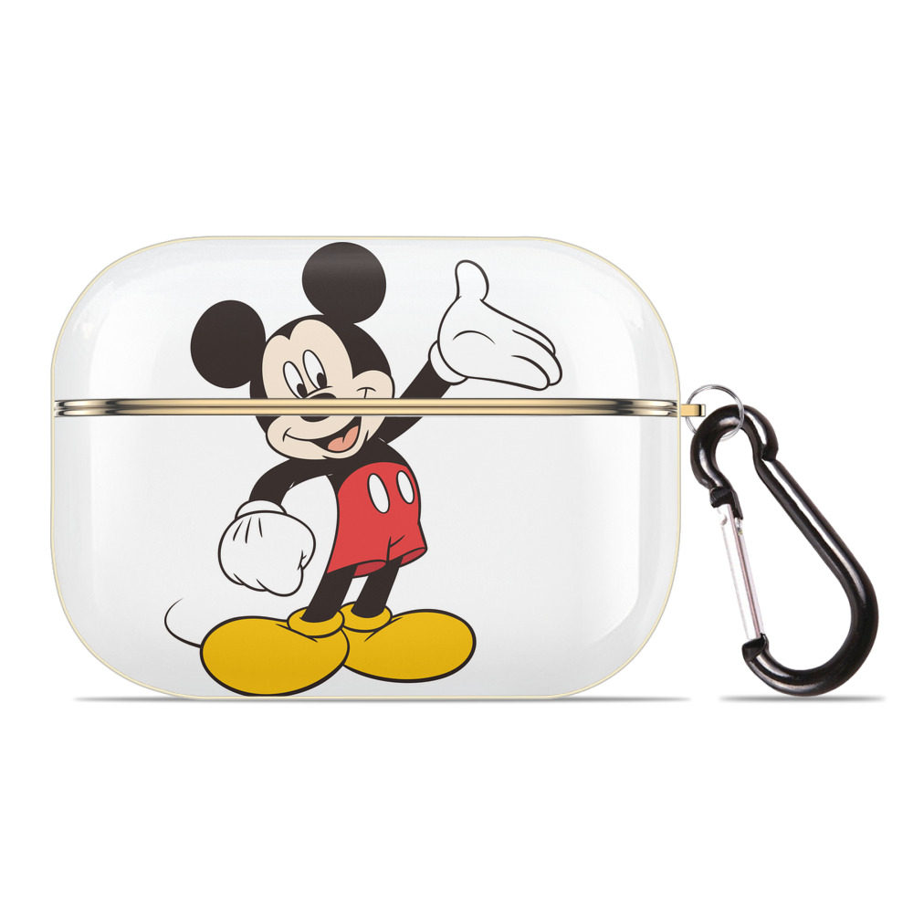 （画像用） ミッキーマウス Mickey Mouse 【AirPods Pro用】ハードシェル保護ケース｜耐衝撃・防指紋・カラビナ付き商品仕様