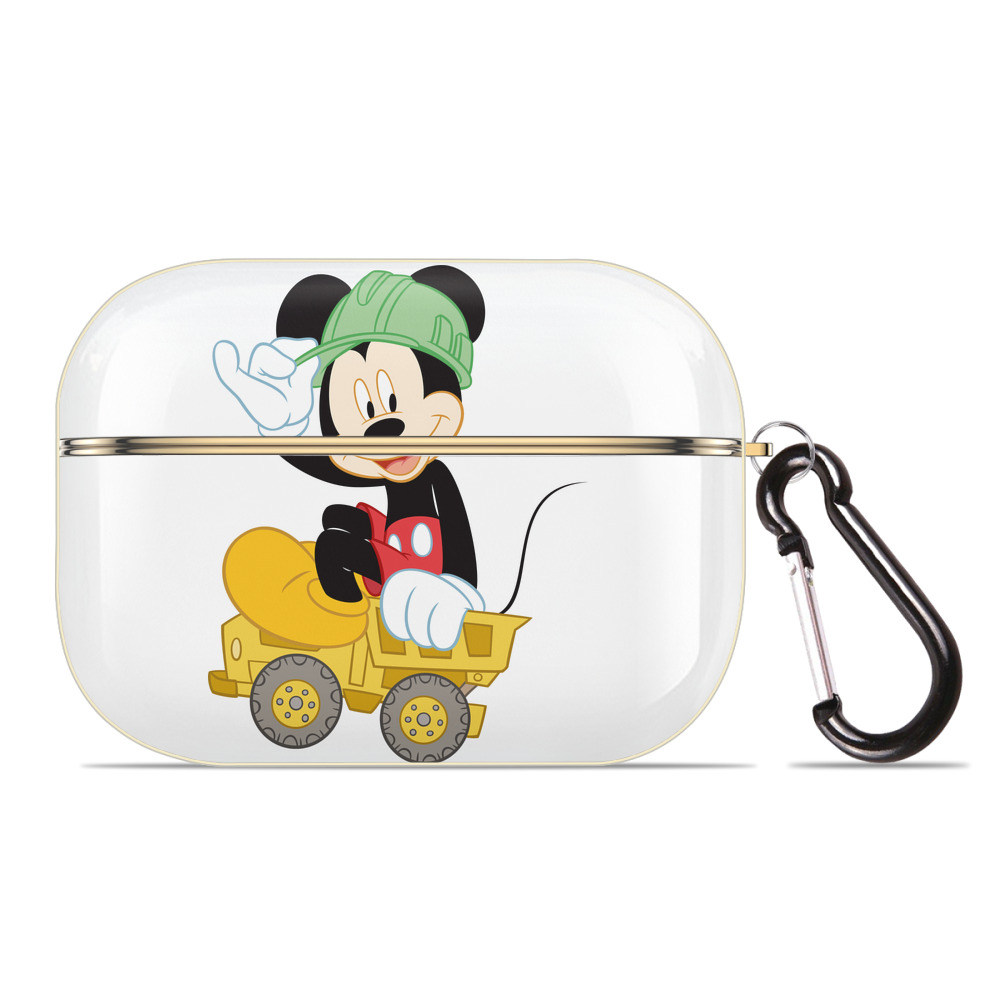 （画像用） ミッキーマウス Mickey Mouse 【AirPods Pro用】ハードシェル保護ケース｜耐衝撃・防指紋・カラビナ付き商品仕様
