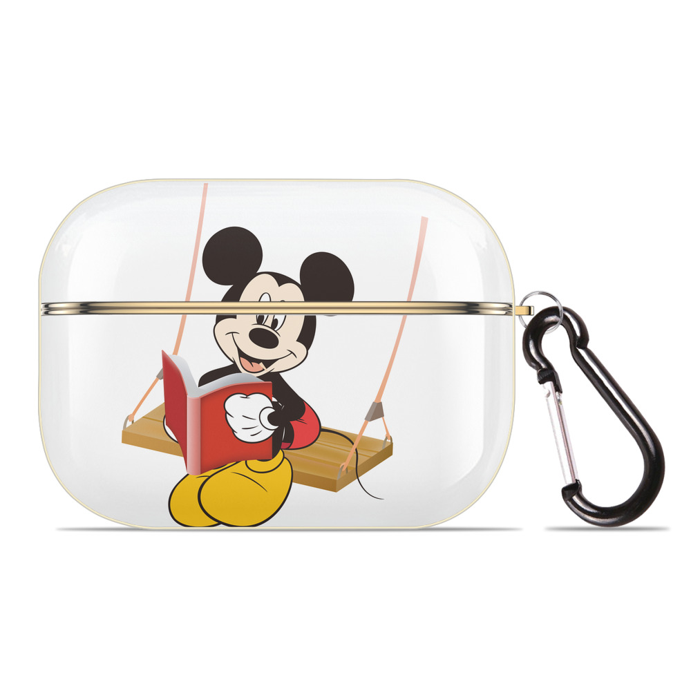 （画像用） ミッキーマウス Mickey Mouse 【AirPods Pro用】ハードシェル保護ケース｜耐衝撃・防指紋・カラビナ付き商品仕様