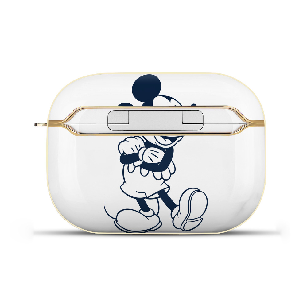 （画像用） ミッキーマウス Mickey Mouse 【AirPods Pro用】ハードシェル保護ケース｜耐衝撃・防指紋・カラビナ付き商品仕様