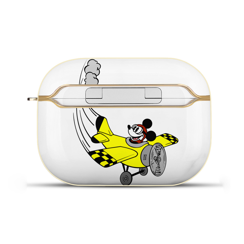 （画像用） ミッキーマウス Mickey Mouse 【AirPods Pro用】ハードシェル保護ケース｜耐衝撃・防指紋・カラビナ付き商品仕様