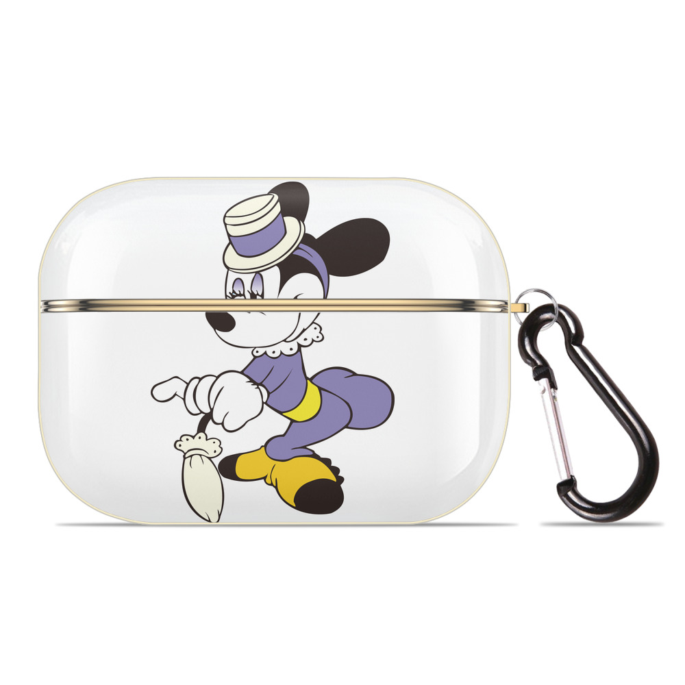 （画像用） ミッキーマウス Mickey Mouse 【AirPods Pro用】ハードシェル保護ケース｜耐衝撃・防指紋・カラビナ付き商品仕様