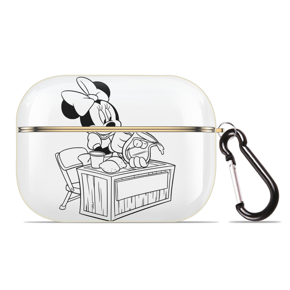 （画像用） ミッキーマウス Mickey Mouse 【AirPods Pro用】ハードシェル保護ケース｜耐衝撃・防指紋・カラビナ付き商品仕様