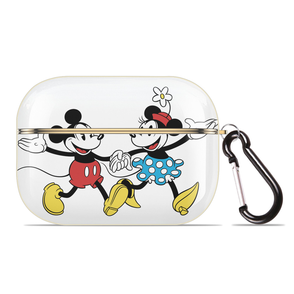 （画像用） ミッキーマウス Mickey Mouse 【AirPods Pro用】ハードシェル保護ケース｜耐衝撃・防指紋・カラビナ付き商品仕様