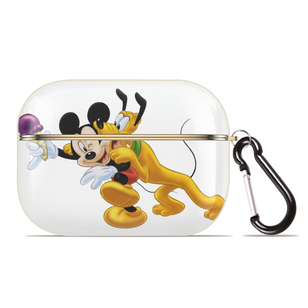 （画像用） ミッキーマウス Mickey Mouse 【AirPods Pro用】ハードシェル保護ケース｜耐衝撃・防指紋・カラビナ付き商品仕様