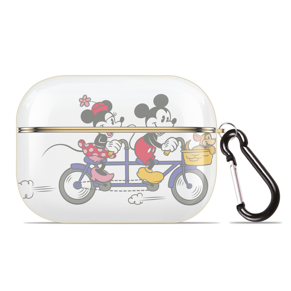 （画像用） ミッキーマウス Mickey Mouse 【AirPods Pro用】ハードシェル保護ケース｜耐衝撃・防指紋・カラビナ付き商品仕様