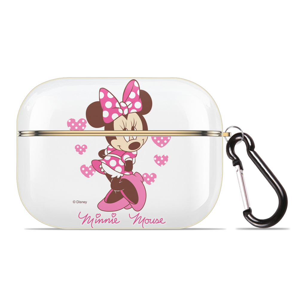 （画像用） ミッキーマウス Mickey Mouse 【AirPods Pro用】ハードシェル保護ケース｜耐衝撃・防指紋・カラビナ付き商品仕様