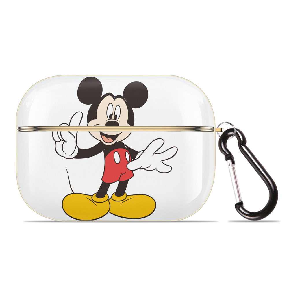 （画像用） ミッキーマウス Mickey Mouse 【AirPods Pro用】ハードシェル保護ケース｜耐衝撃・防指紋・カラビナ付き商品仕様