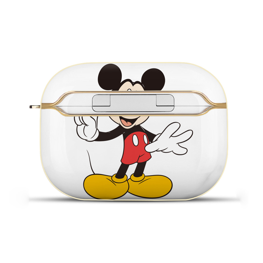 （画像用） ミッキーマウス Mickey Mouse 【AirPods Pro用】ハードシェル保護ケース｜耐衝撃・防指紋・カラビナ付き商品仕様