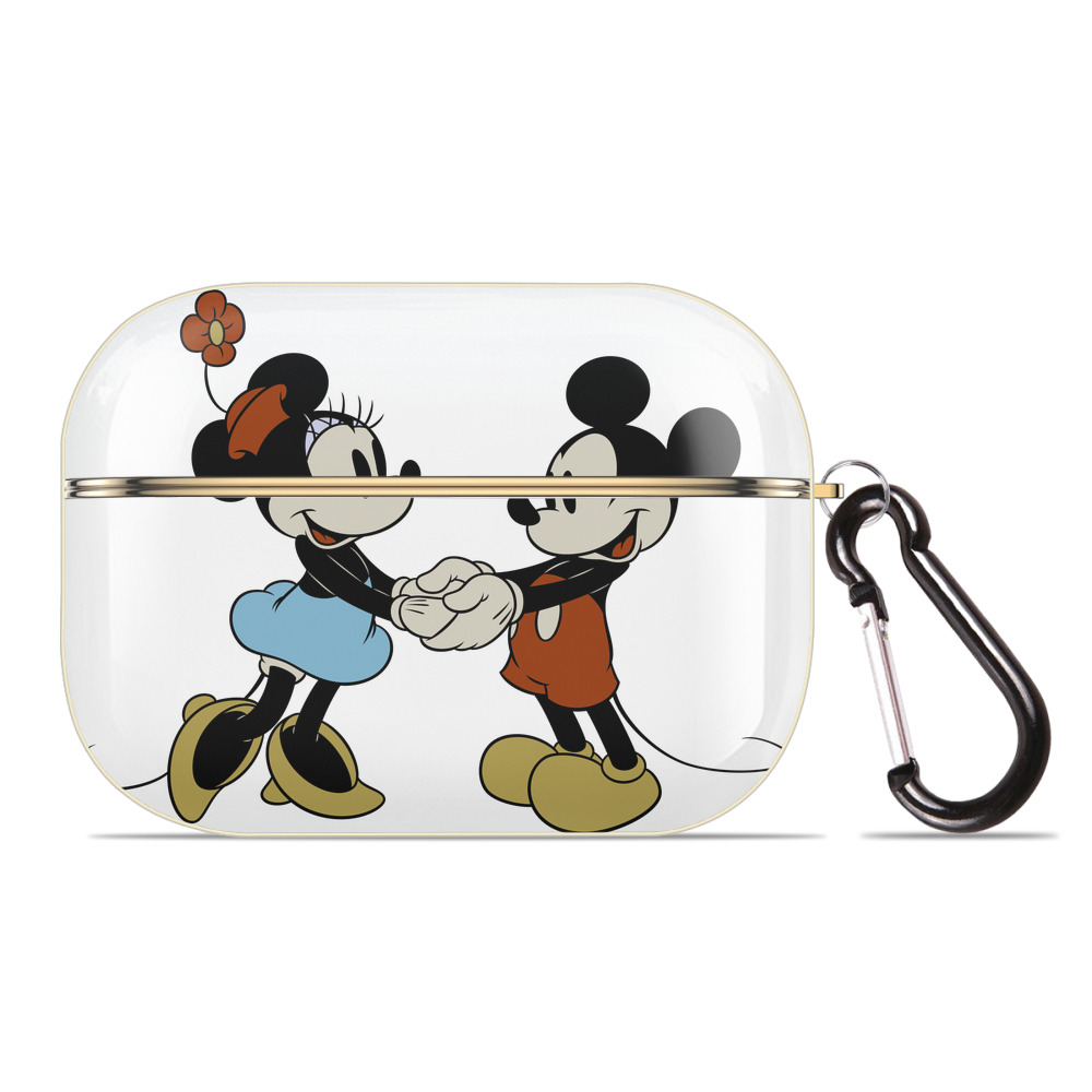 （画像用） ミッキーマウス Mickey Mouse 【AirPods Pro用】ハードシェル保護ケース｜耐衝撃・防指紋・カラビナ付き商品仕様